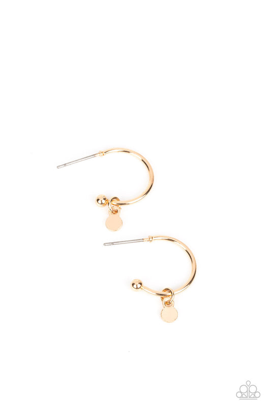 Paparazzi Modern Model - Gold Earrings -Paparazzi Jewelry Images