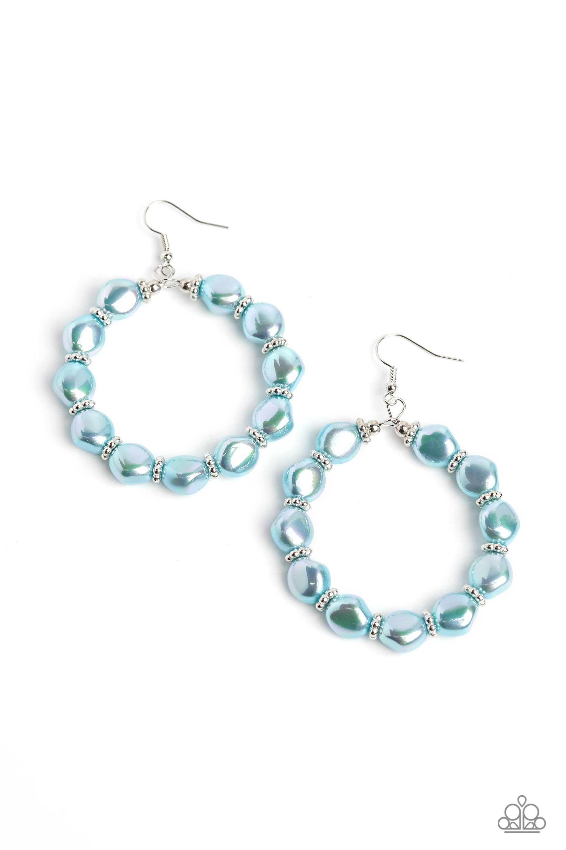 Paparazzi The PEARL Next Door - Blue Earrings