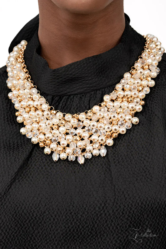 Sentimental 2021 Zi Collection White Pearl Pusher P Necklace