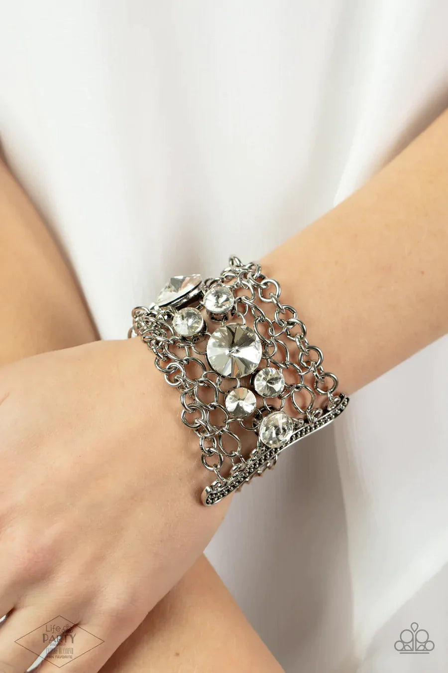 Paparazzi Empire Diamond Exclusive -2013 Zi Collection Bracelet - Pusher P