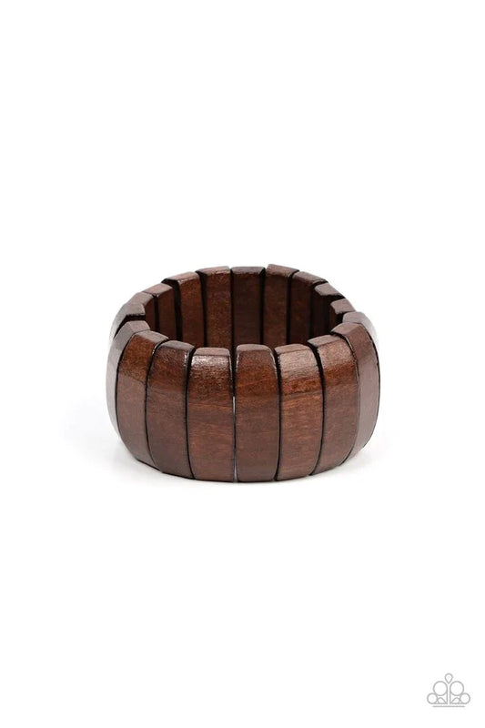 Paparazzi Boardwalk Bonanza - Brown Bracelet Paparazzi Jewelry Images