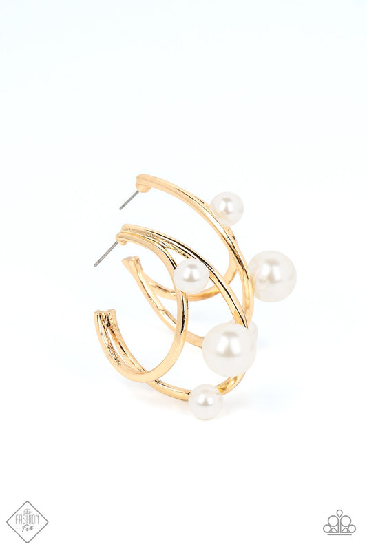 Metro Pier - Gold Earrings- October Fashion Fix 2022