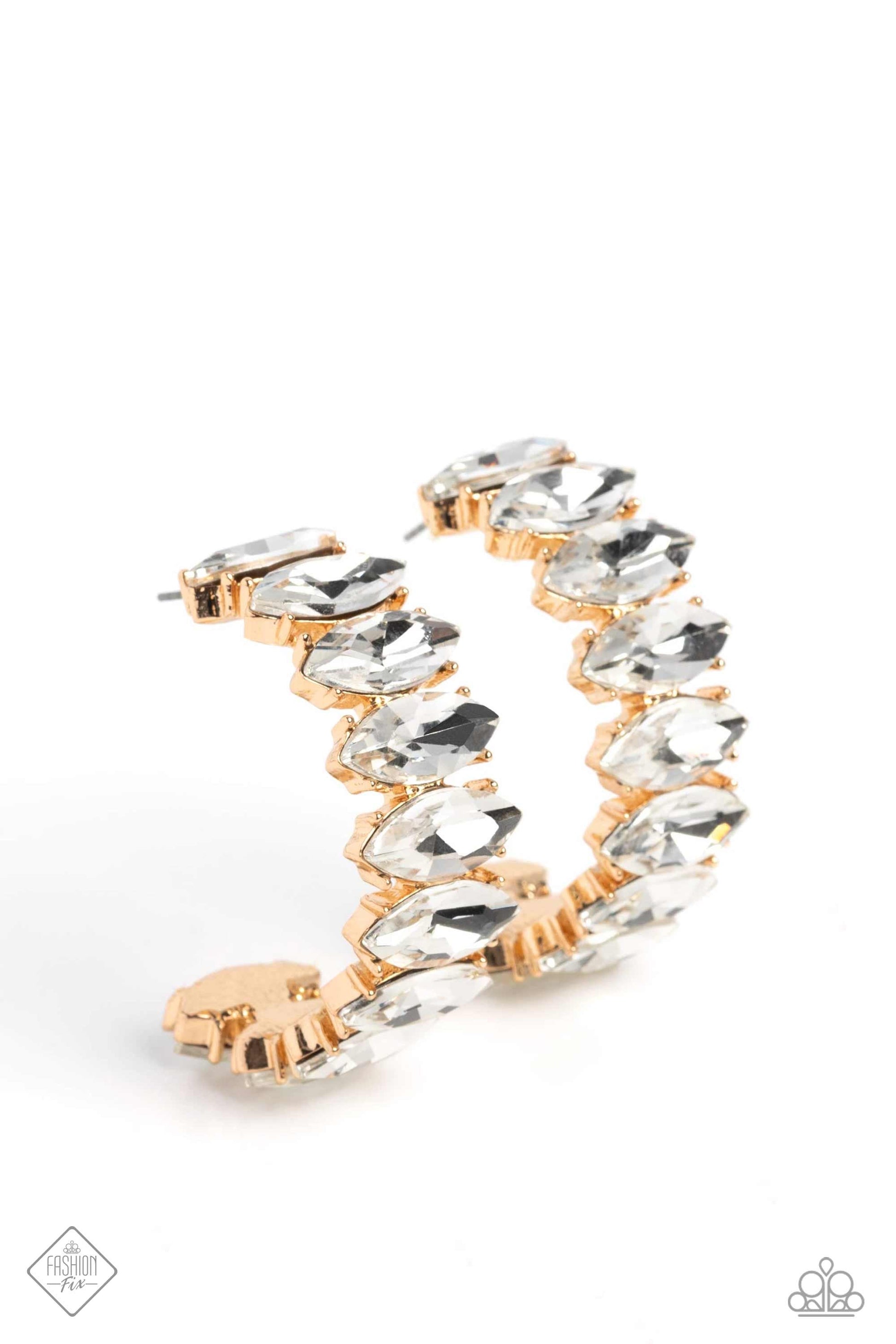 Paparazzi Priceless Pairing - Gold Earrings- March 2023 Fashion Fix