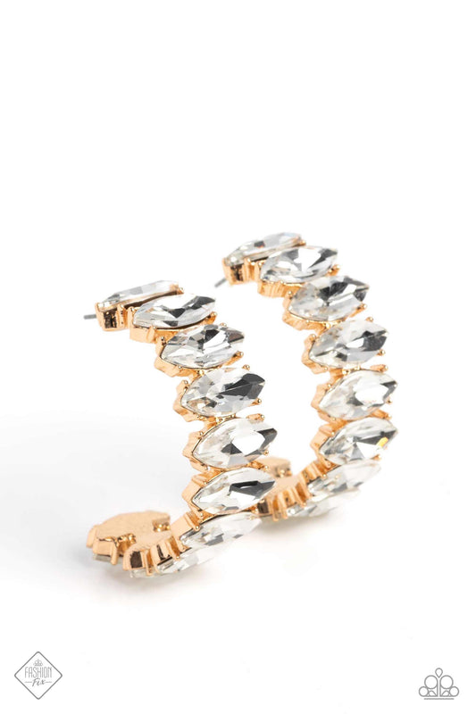 Paparazzi Priceless Pairing - Gold Earrings- March 2023 Fashion Fix