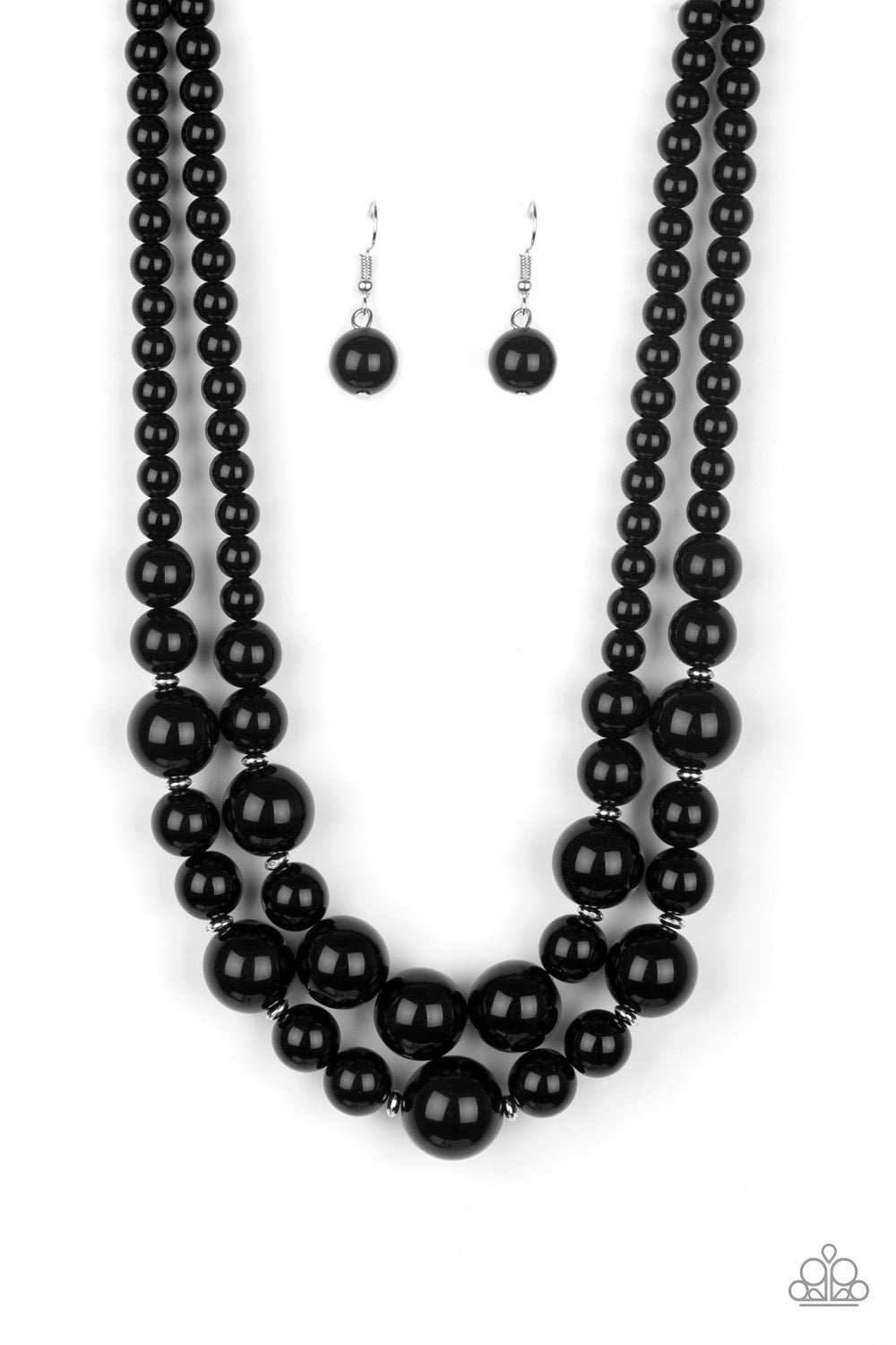 Paparazzi The More The Modest - Black Necklace -Paparazzi Jewelry Images
