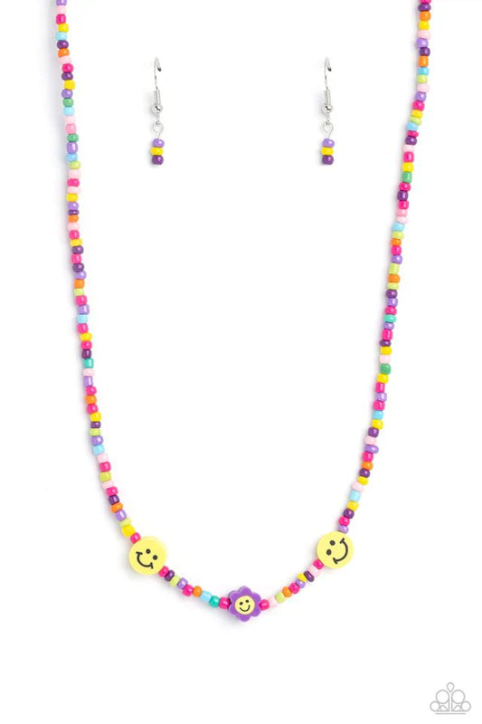 Paparazzi Flower Power Pageant - Purple Necklace Paparazzi Jewelry Images
