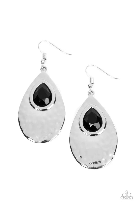 Tranquil Trove - Black Earring