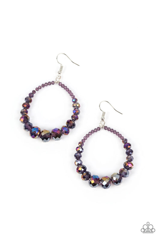 Paparazzi Astral Aesthetic - Purple Earrings -Paparazzi Jewelry Images