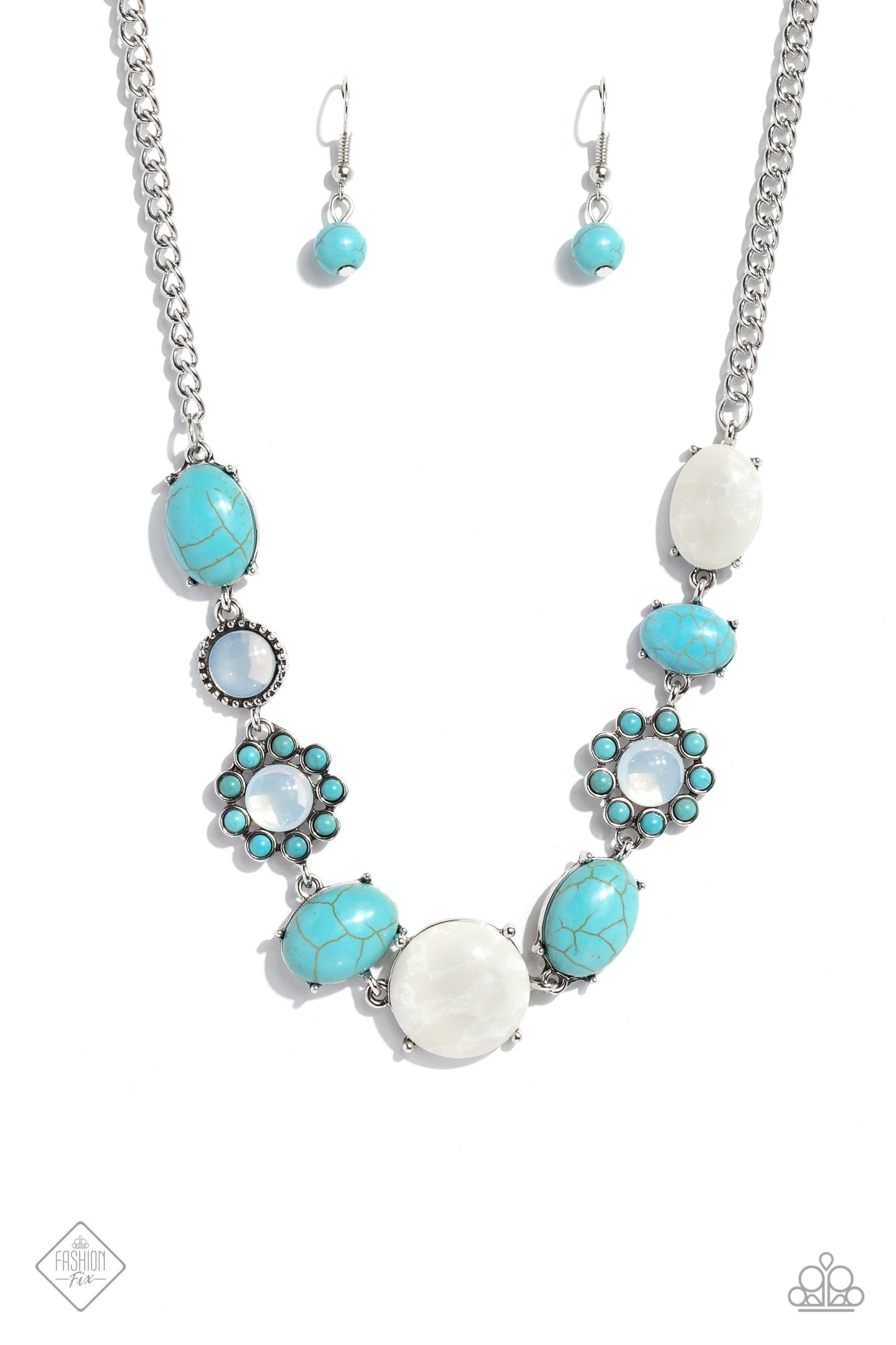 Paparazzi Cowboy Catwalk - Blue Necklace- March 2023 Fashion Fix