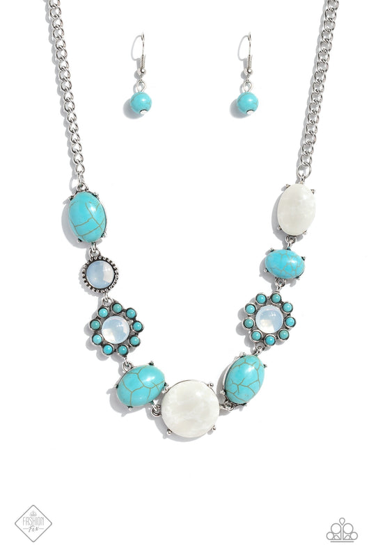 Paparazzi Cowboy Catwalk - Blue Necklace- March 2023 Fashion Fix