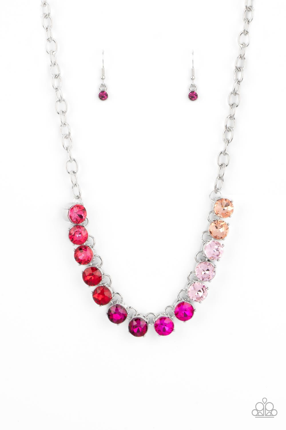 Rainbow Resplendence - Pink Necklace - Pusher P