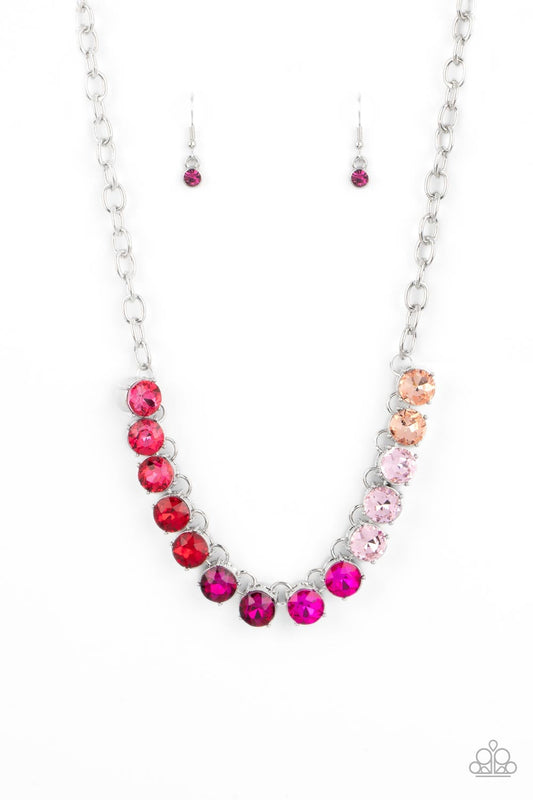 Rainbow Resplendence - Pink Necklace - Pusher P