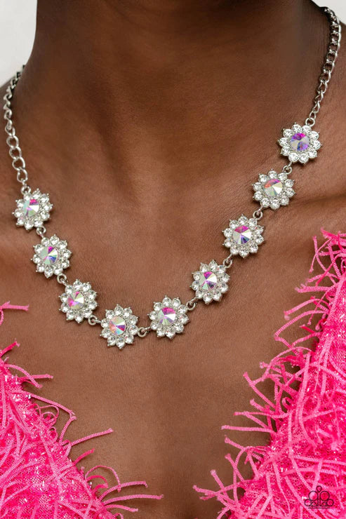 The Blooming Brilliance - Multi Iridescent Necklace - January 2023 Life Of The Party