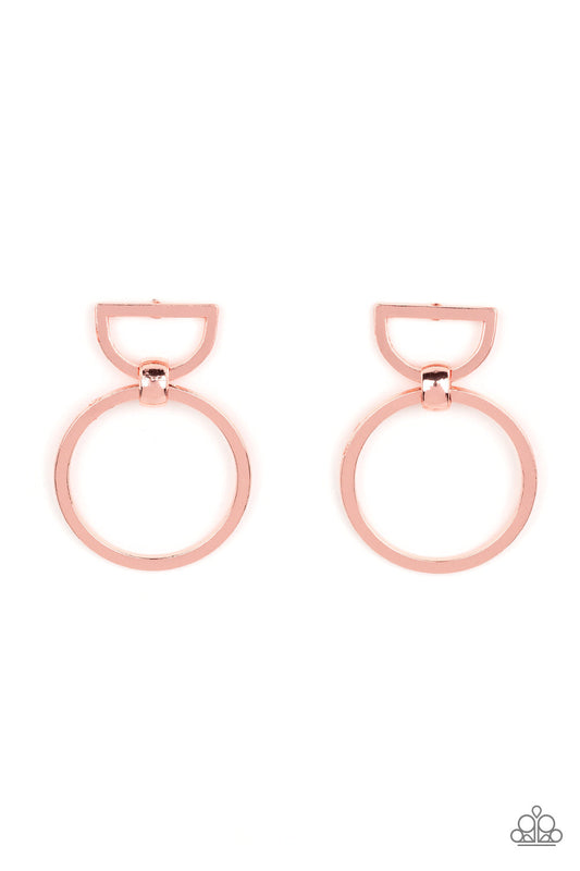 Paparazzi CONTOUR Guide - Copper Earrings -Paparazzi Jewelry Images
