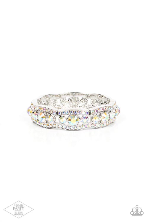 Paparazzi Easy on the ICE - Multi Bracelet - Pink Diamond Life of the Party Exclusive