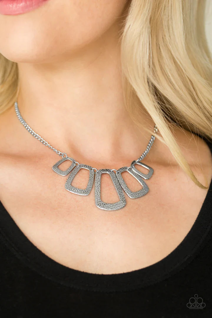 Nice Framework- Silver Necklace