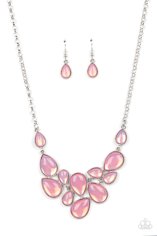 Paparazzi Keeps GLOWING and GLOWING - Pink Necklace