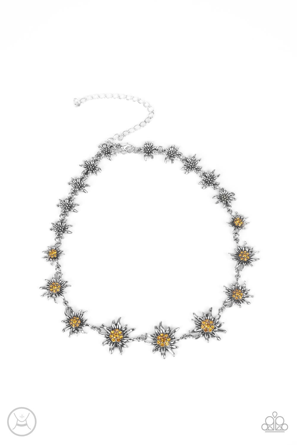 ​Get Up and GROW - Yellow Necklace-Paparazzi Jewelry Images