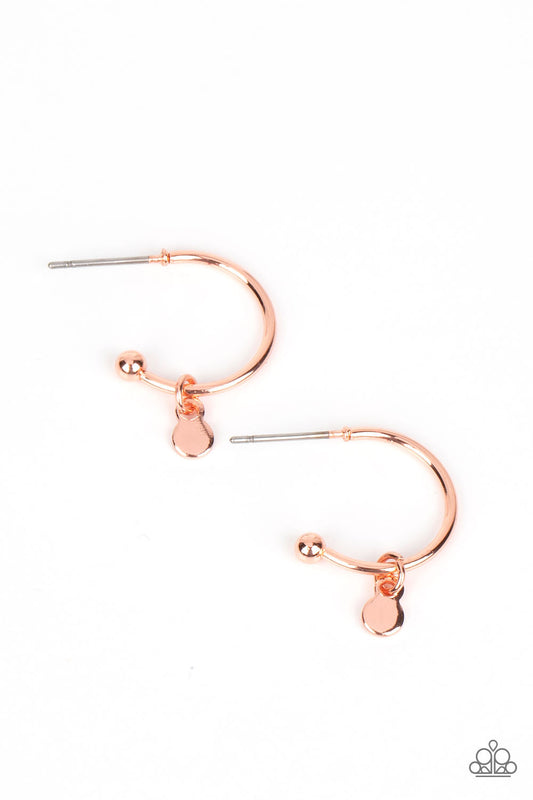 Paparazzi Modern Model - Copper Earrings -Paparazzi Jewelry Images