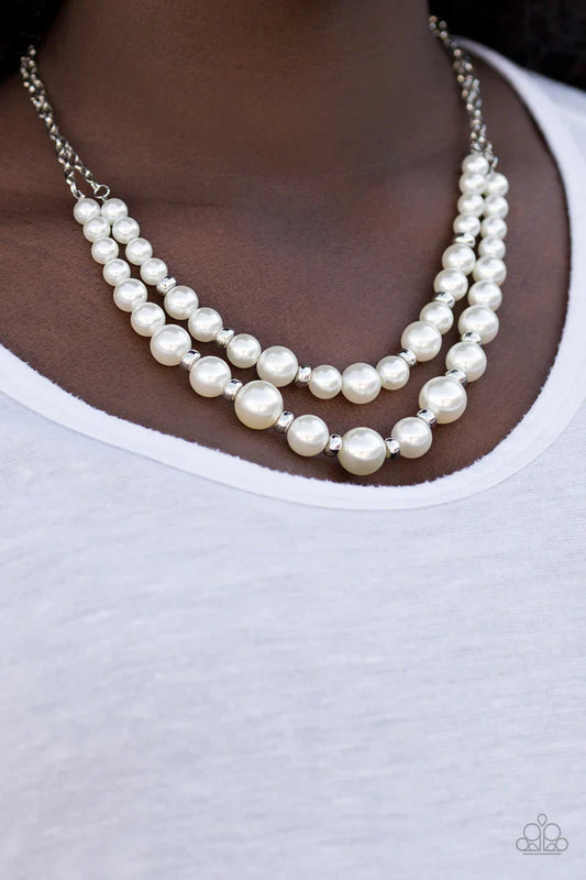Pearly Perfectionist - White Necklace