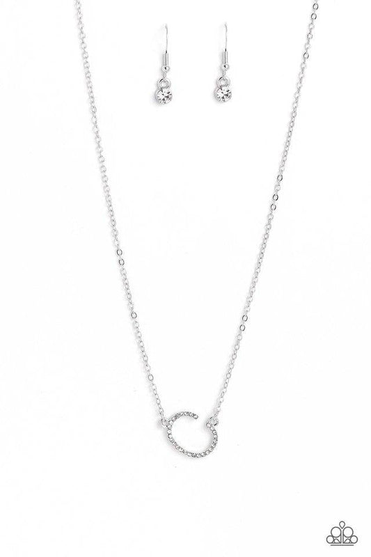 INITIALLY Yours - C - White Necklace