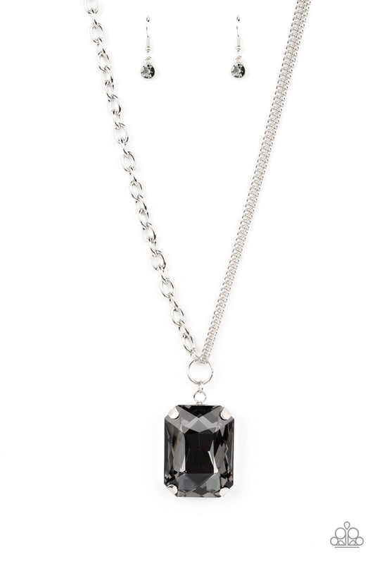 Paparazzi Instant Intimidation - Silver Necklace -Paparazzi Jewelry Images