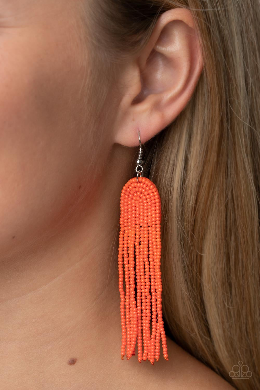 Paparazzi Right as RAINBOW - Orange Earrings -Paparazzi Jewelry Images