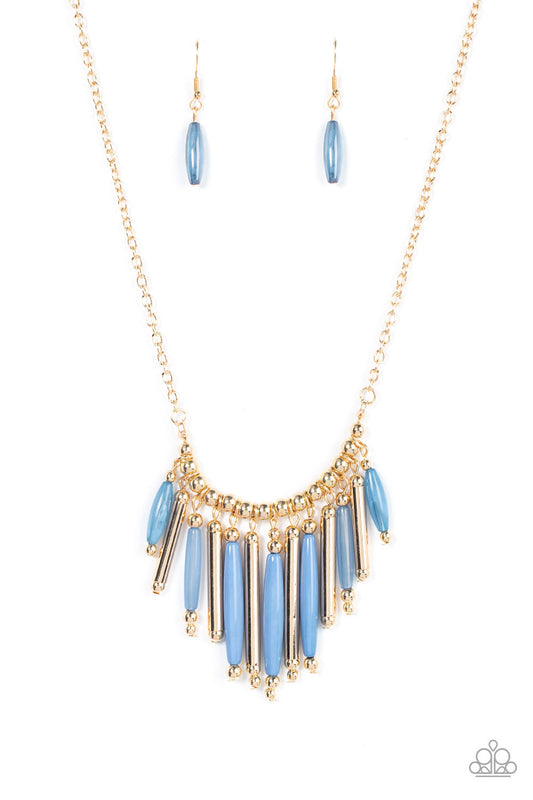 Paparazzi Bohemian Breeze - Blue Necklace -Paparazzi Jewelry Images