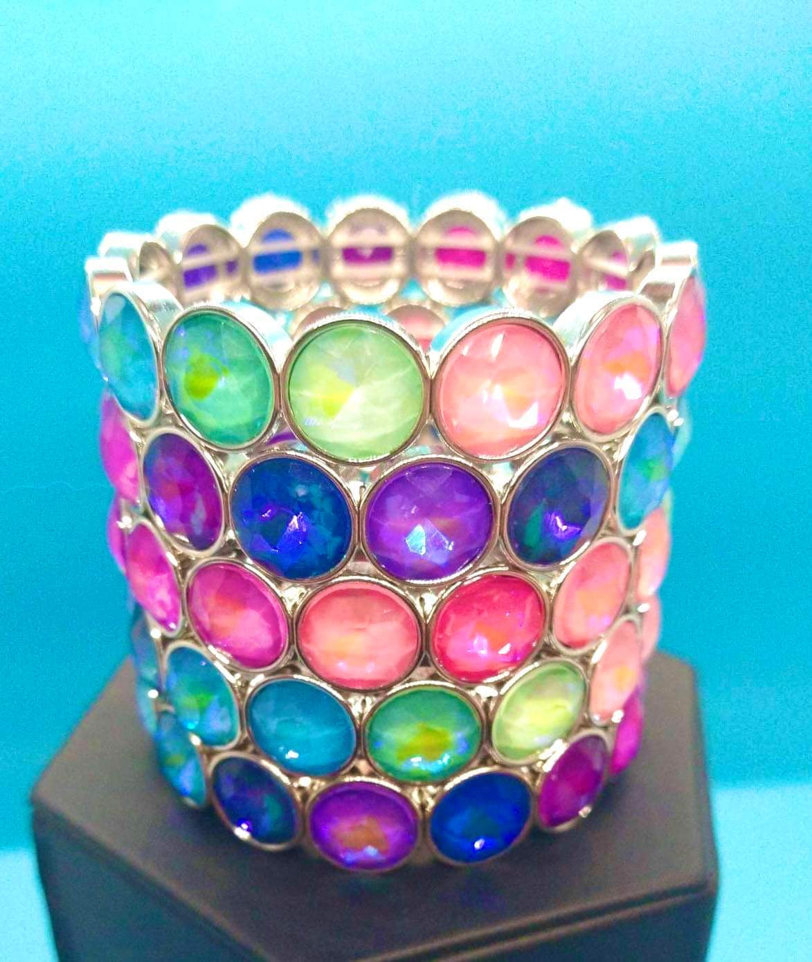 Radiant on Repeat - Multi Bracelet - Pink Diamond Life of the Party Exclusive