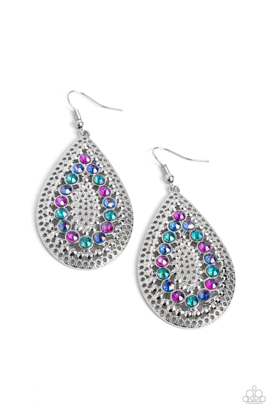 Paparazzi Spirited Socialite - Multi Earrings -Paparazzi Jewelry Images