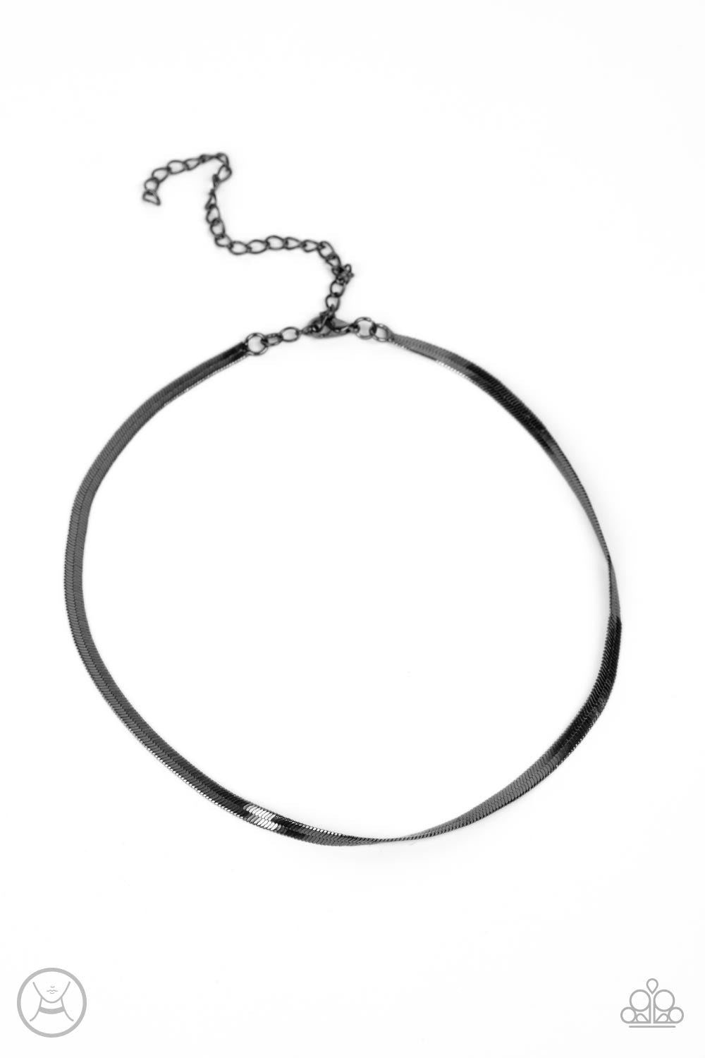Paparazzi In No Time Flat - Black Necklace -Paparazzi Jewelry Images