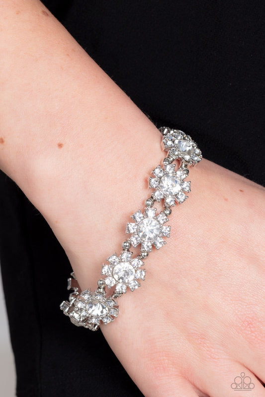 Paparazzi Premium Perennial - White Bracelet - Pusher P