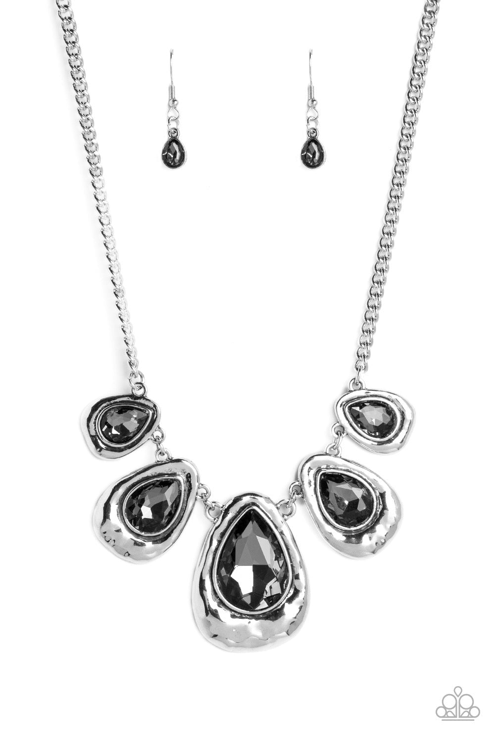 Paparazzi Formally Forged - Silver Necklace Paparazzi Jewelry Images