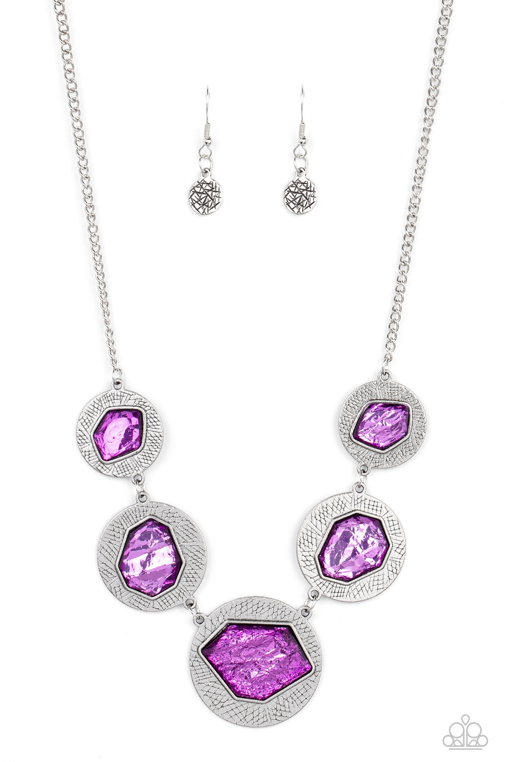 Paparazzi Raw Charisma - Purple Necklace - Pusher P