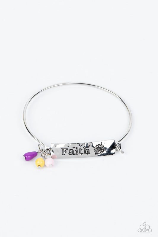 Paparazzi Flirting with Faith - Purple Bracelet -Paparazzi Jewelry Images
