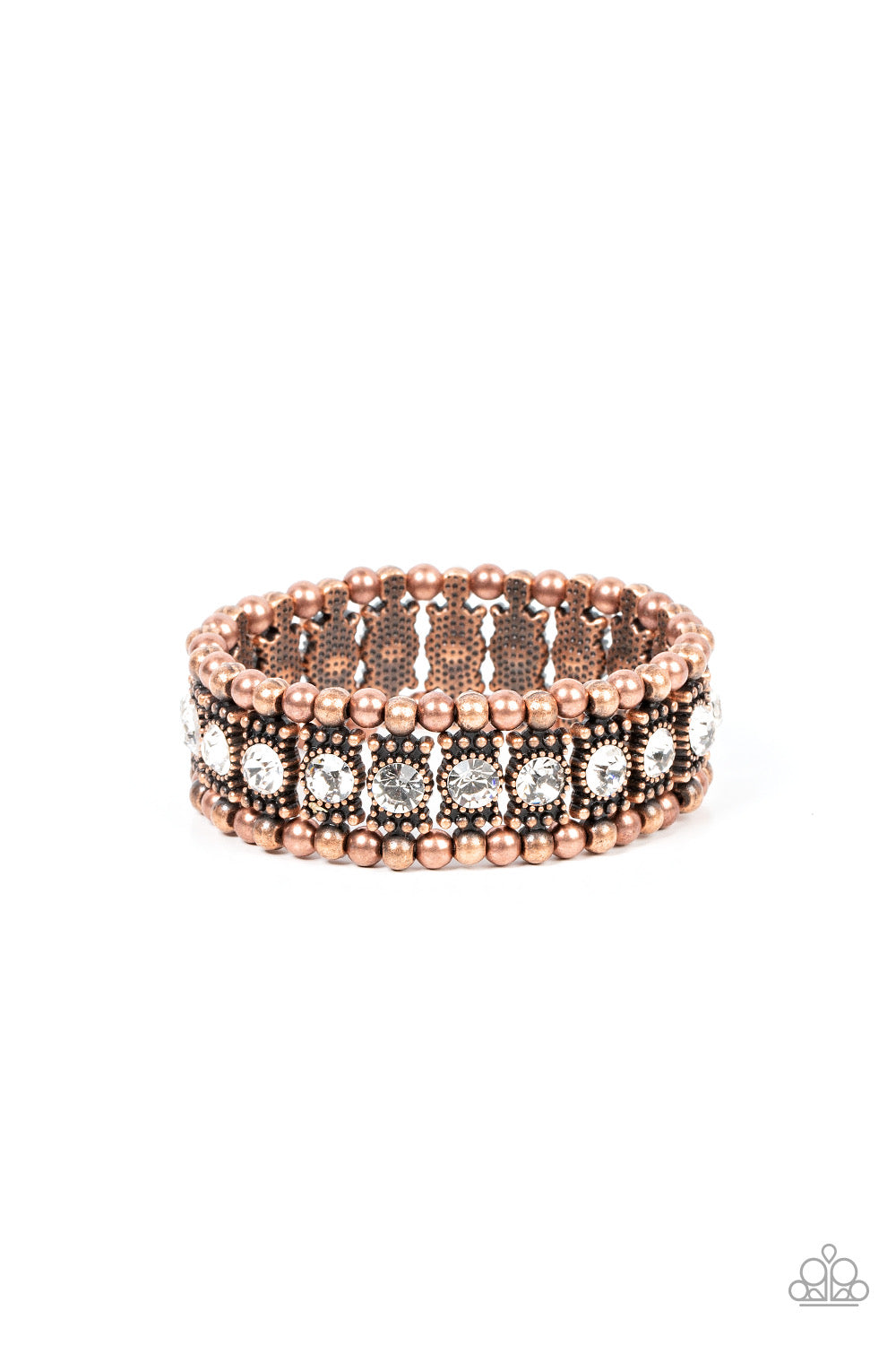 Paparazzi Ritzy Reboot - Copper Bracelet - Pusher P