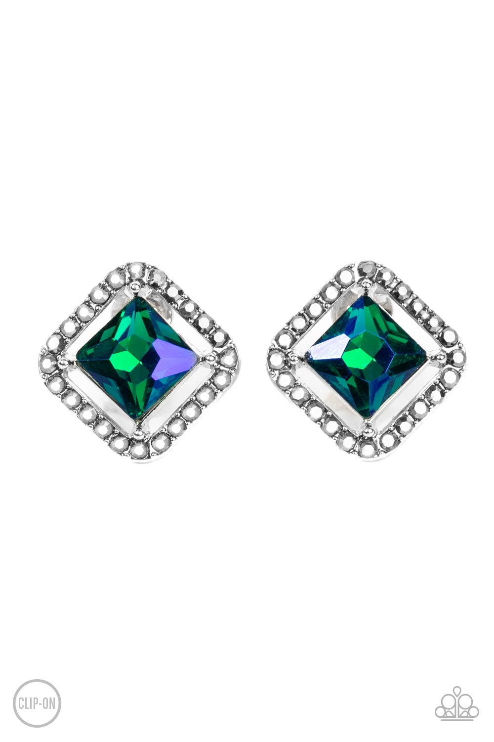 Paparazzi Cosmic Catwalk - Green Earrings - Pusher P