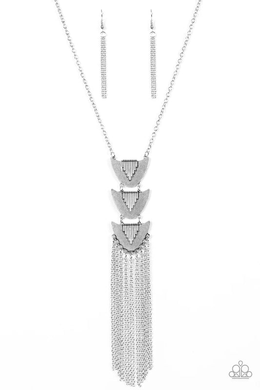 Paradise Prowess - Silver Necklace