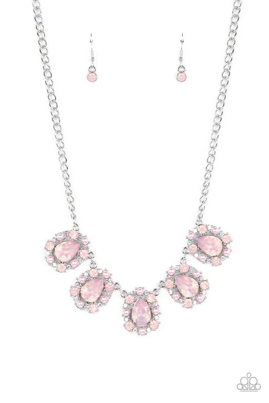 Paparazzi Pearly Pond - Pink Necklace -Paparazzi Jewelry Images