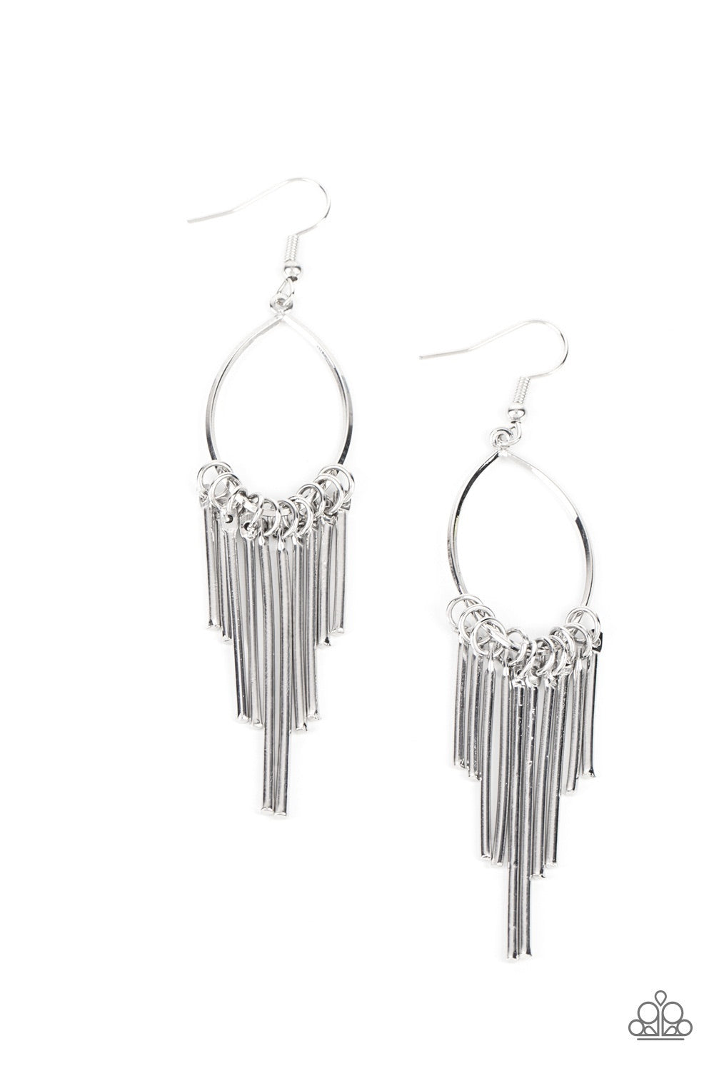 Paparazzi Mood Swing - Silver Earring - Pusher P