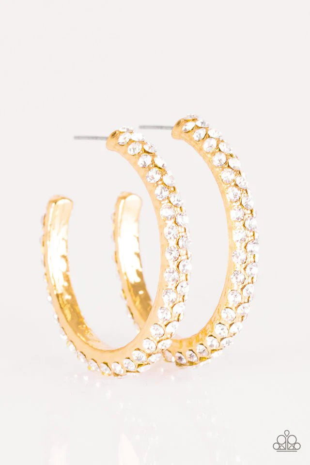 Make It A Triple! - Gold Earring