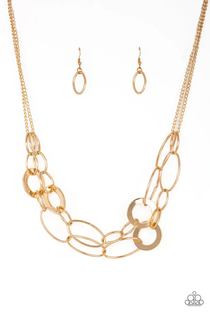 Metallic Maverick - Gold Necklace