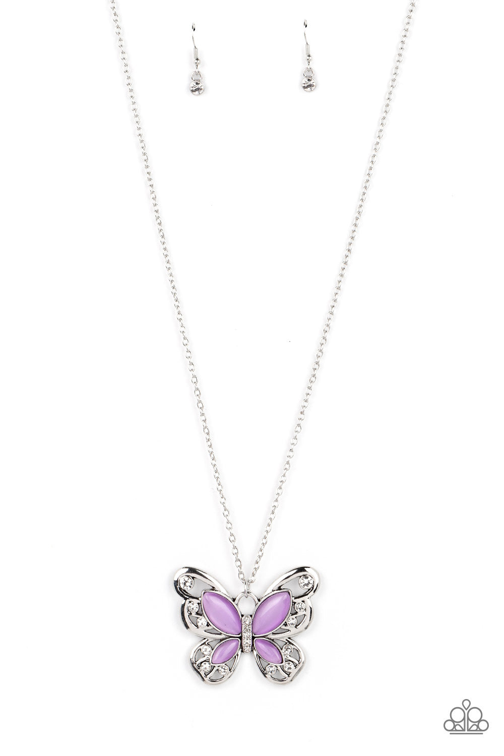 Paparazzi Wings Of Whimsy - Purple Butterfly Necklace