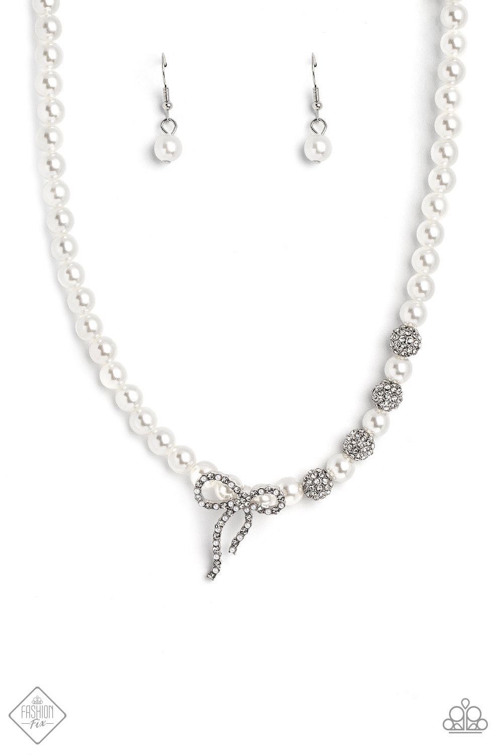Classy Cadenza - White Necklace- December 2022 Fashion Fix
