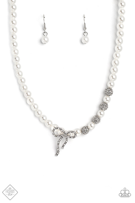 Classy Cadenza - White Necklace- December 2022 Fashion Fix