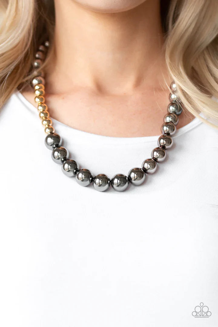 Paparazzi Power To The People - Black Necklace Paparazzi Jewelry Images