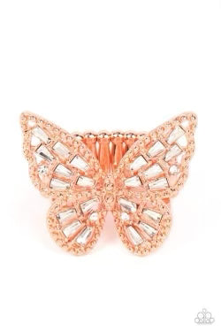Bright Eyed Butterfly - Copper Ring