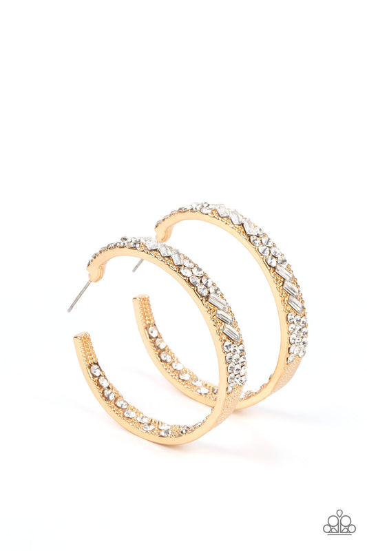 GLITZY By Association - Gold Earrings
