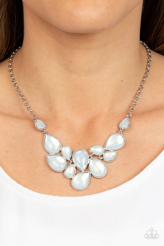 Paparazzi Keeps GLOWING and GLOWING - White Necklace -Paparazzi Jewelry Images