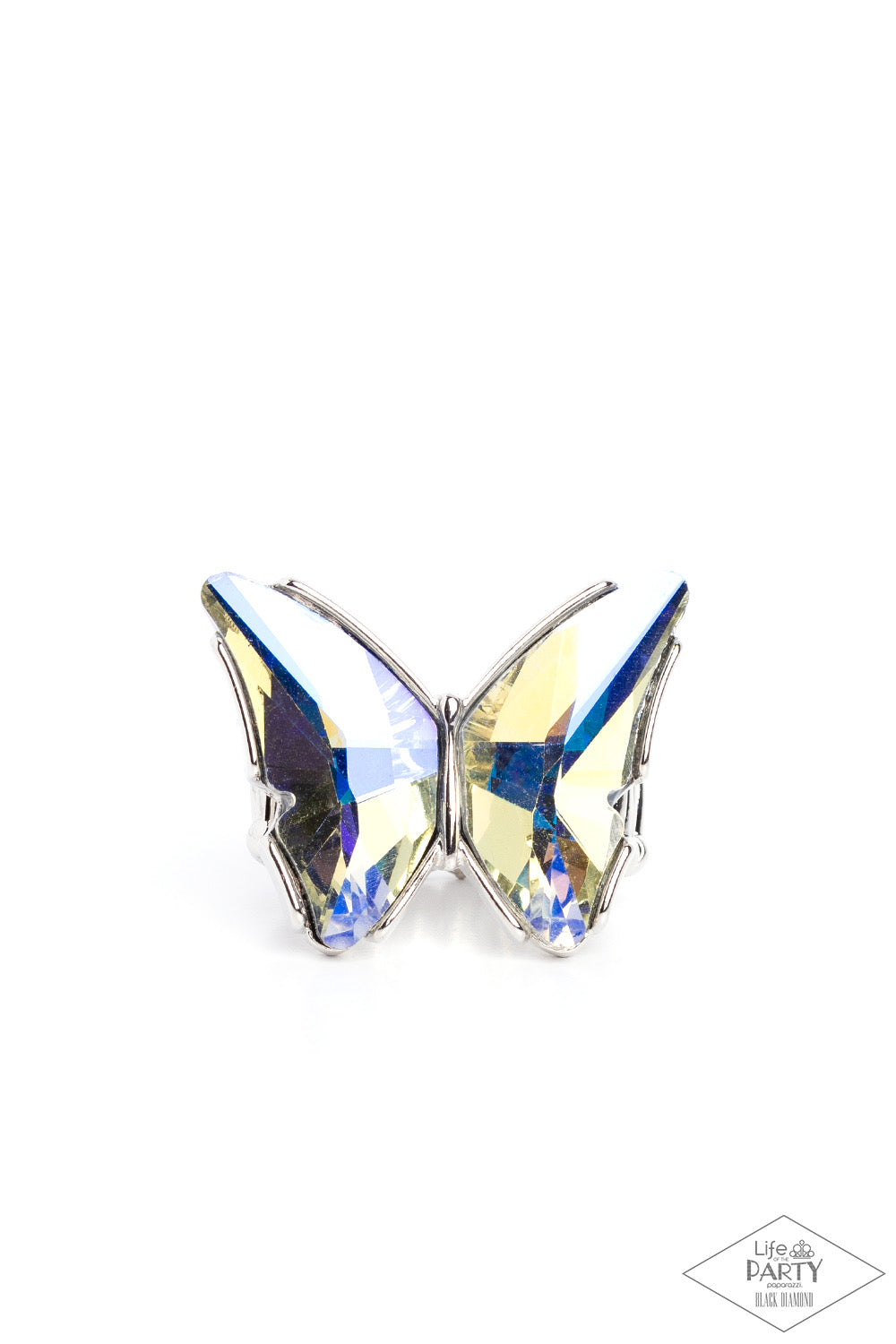 Butterfly Jewelry - Paparazzi Fluorescent Flutter - Iridescent Ring - Paparazzi Jewelry Images